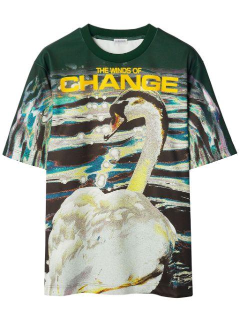 graphic-print crew-neck T-shirt by BURBERRY