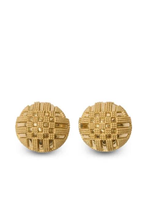 grid-pattern earrings by BURBERRY