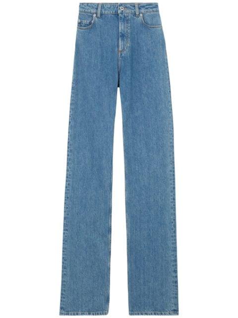 high-waist straight-leg jeans by BURBERRY