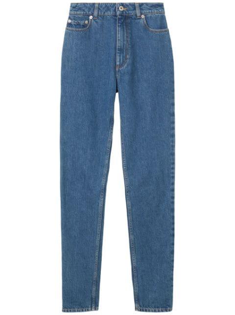 high-waisted slim-fit jeans by BURBERRY