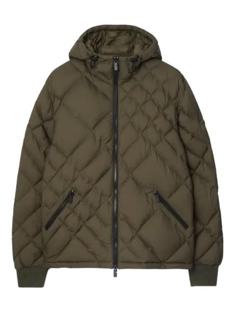 hoodied quilted jacket by BURBERRY