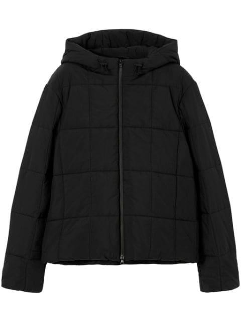 hoodied quilted padded jacket by BURBERRY