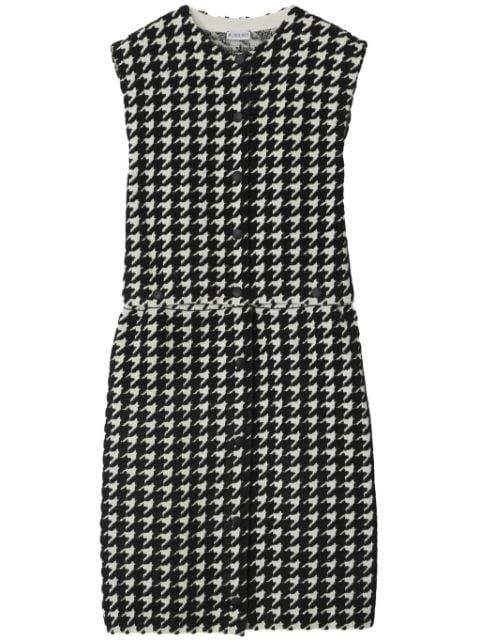 houndstooth-pattern sleeveless minidress by BURBERRY
