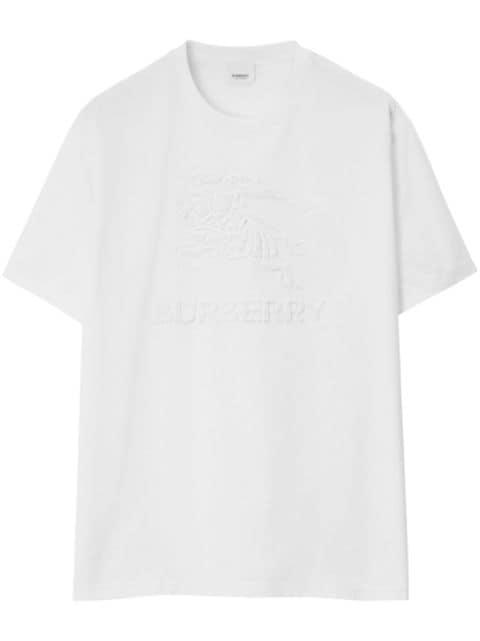 jacquard logo-embossed cotton T-shirt by BURBERRY
