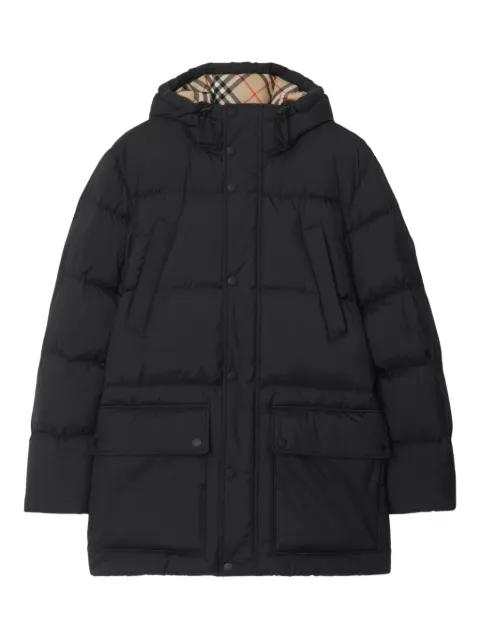 knight-patch puffer jacket by BURBERRY