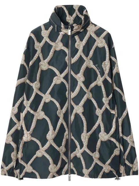 knot-print bomber jacket by BURBERRY