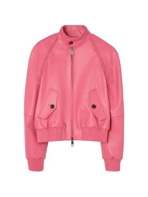 leather locksley jacket by BURBERRY