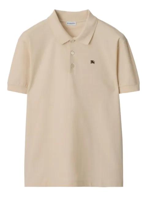 logo cotton polo shirt by BURBERRY