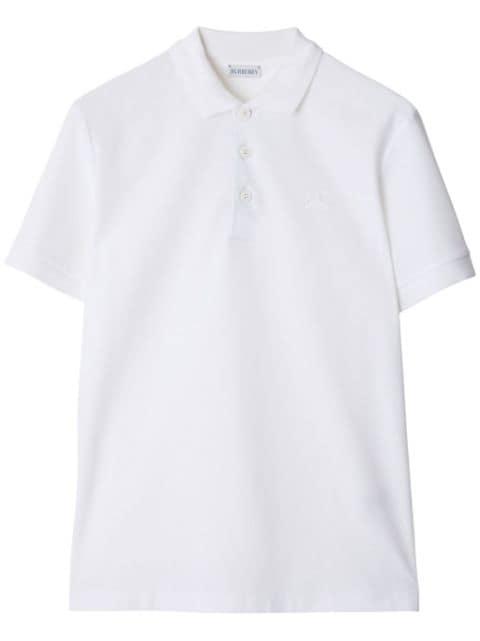 logo-embroided polo shirt by BURBERRY