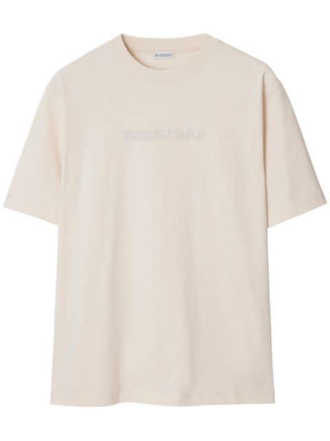 logo-embroidered T-shirt by BURBERRY