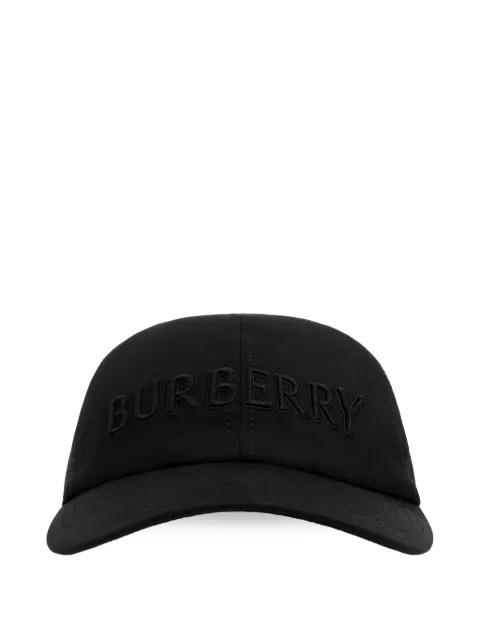logo-embroidered cotton cap by BURBERRY