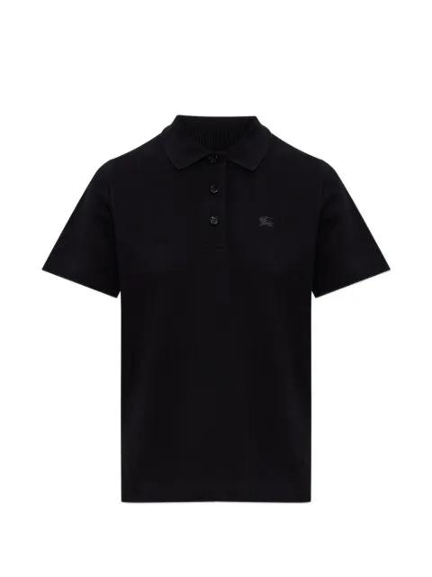 logo-embroidered piqué polo shirt by BURBERRY