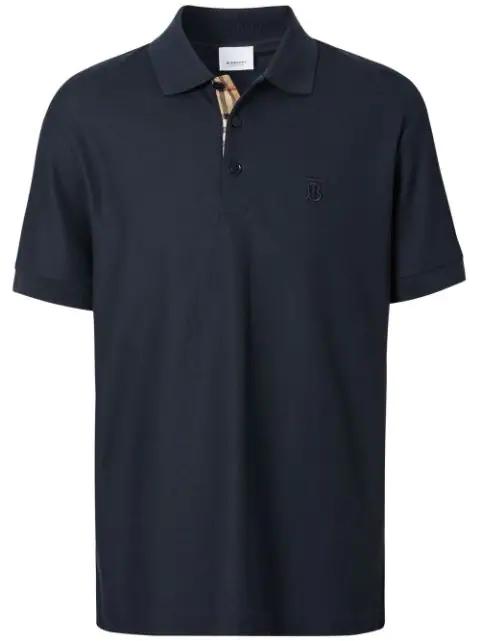 logo-embroidered polo shirt by BURBERRY