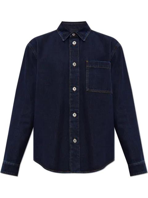 logo-embroidered shirt by BURBERRY