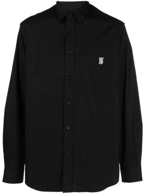 logo-embroidered shirt by BURBERRY