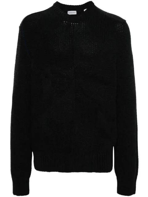 logo-jacquard cashmere jumper by BURBERRY