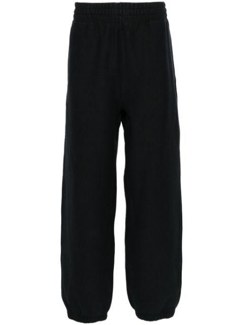 logo-patch cotton track trousers by BURBERRY