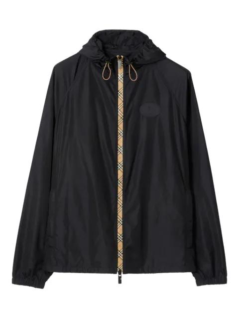 logo-patch hoodied jacket by BURBERRY