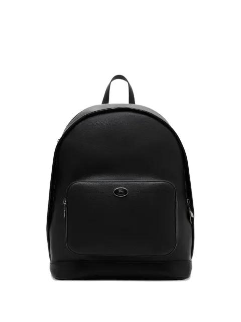 logo-plaque leather backpack by BURBERRY
