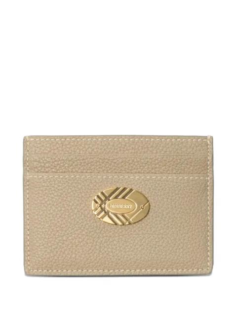 logo-plaque leather card holder by BURBERRY