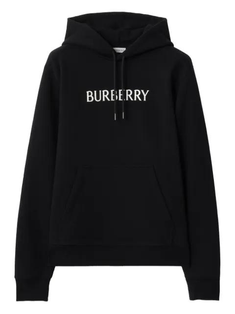 logo-print hoodied sweatshirt by BURBERRY
