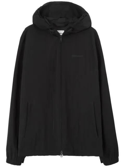 logo-print long-sleeve hoodie by BURBERRY
