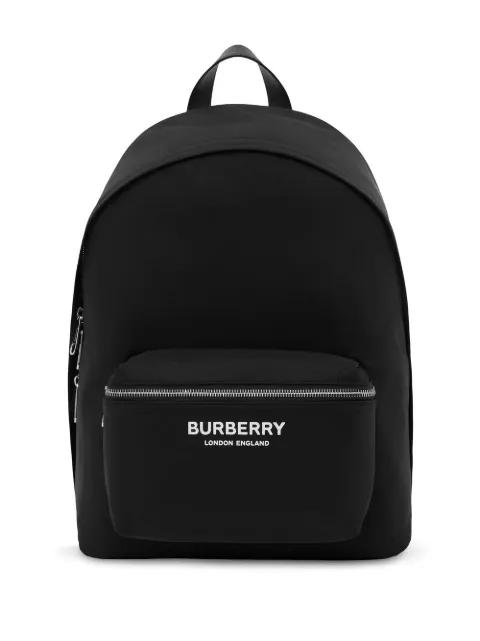 logo-print zip-around backpack by BURBERRY