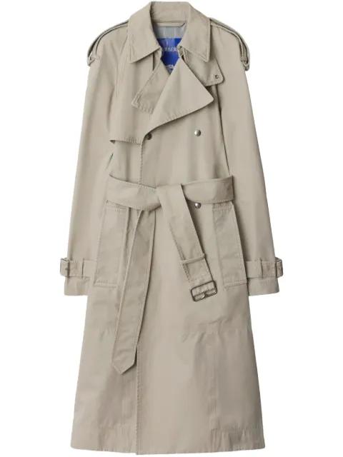 long cotton trench coat by BURBERRY