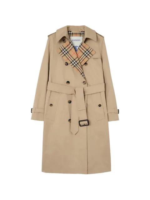 long gabardine Lakefield trench coat by BURBERRY