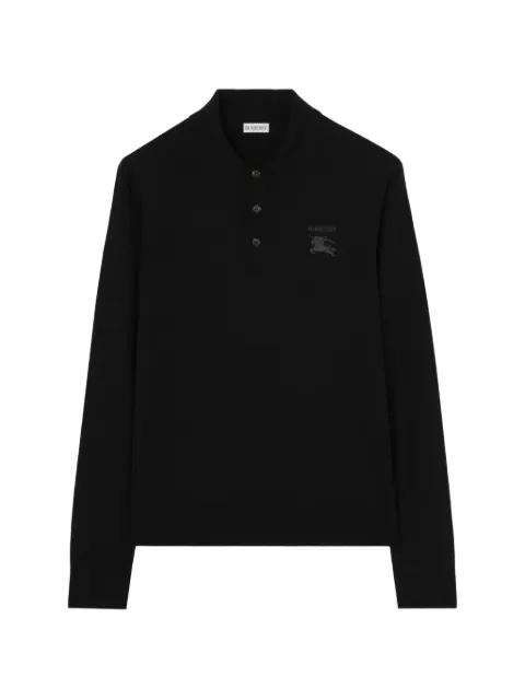 long-sleeve Knight wool polo shirt by BURBERRY