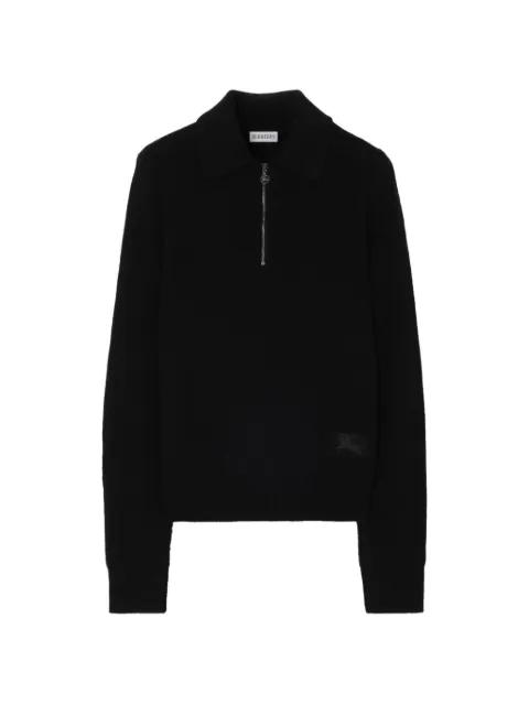 long-sleeve cashmere polo shirt by BURBERRY