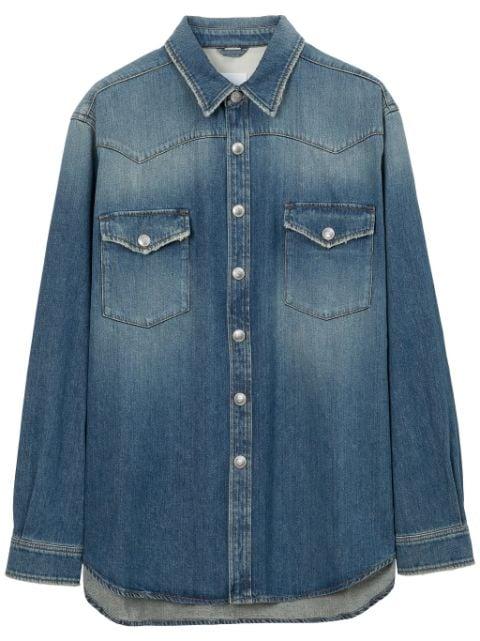 long-sleeve denim shirt by BURBERRY