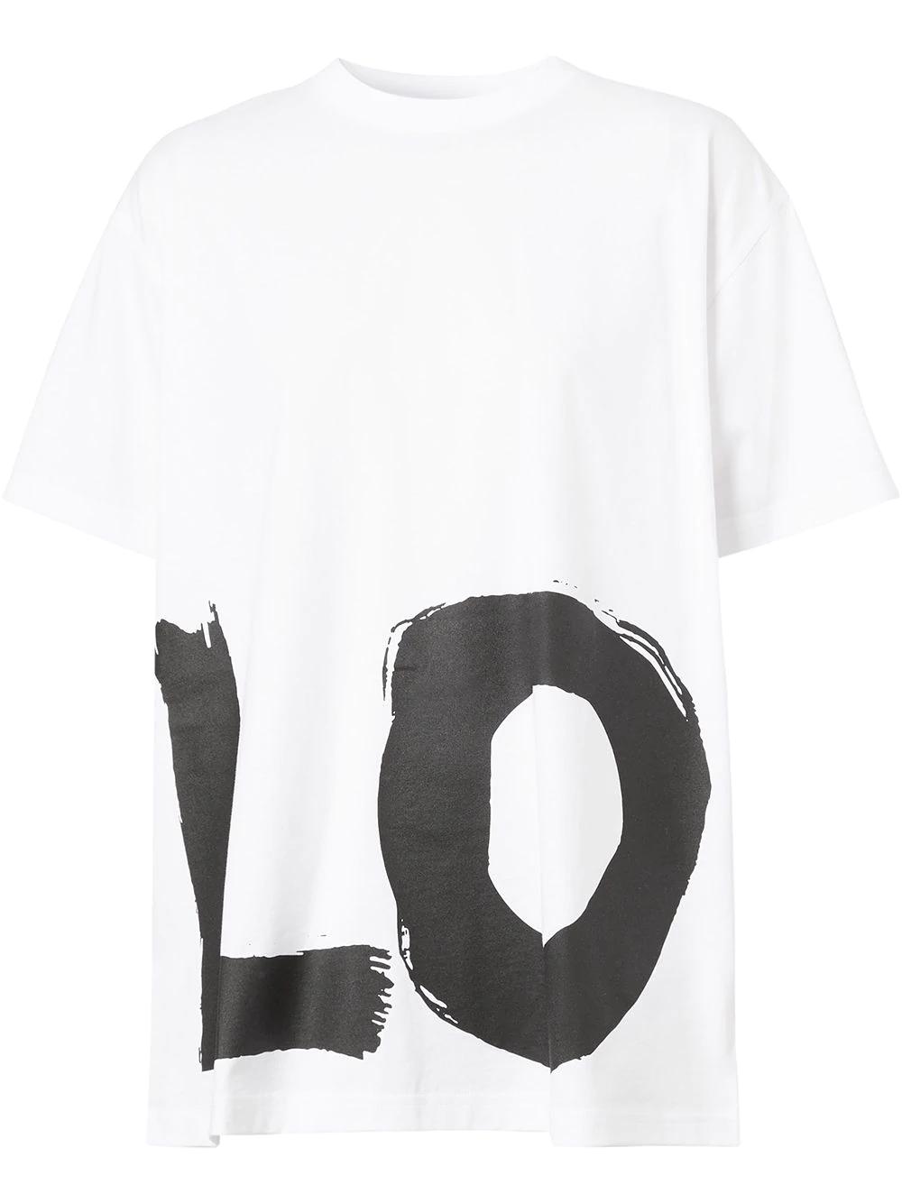 love print oversized T-shirt by BURBERRY