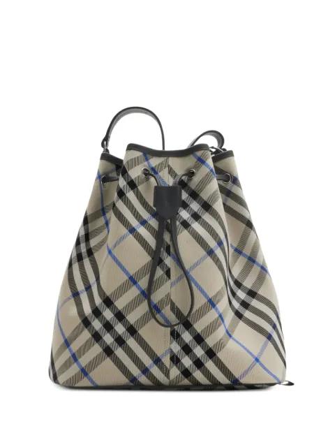 medium Check bucket bag by BURBERRY