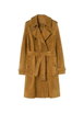 mid-length suede Kensington trench coat by BURBERRY