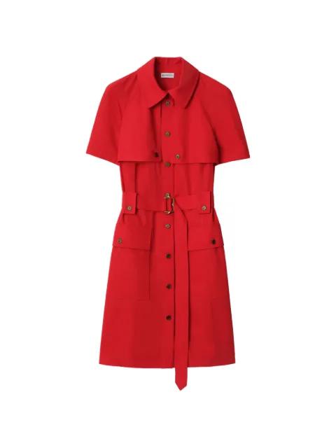 mini buckle belted wool dress by BURBERRY
