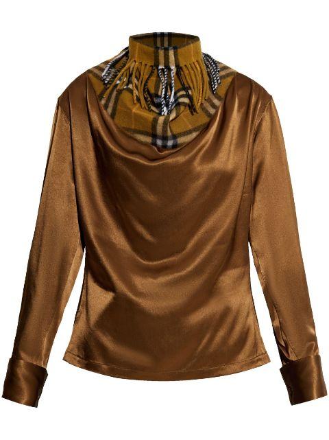 panelled blouse by BURBERRY