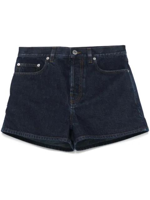 patch-detail denim shorts by BURBERRY