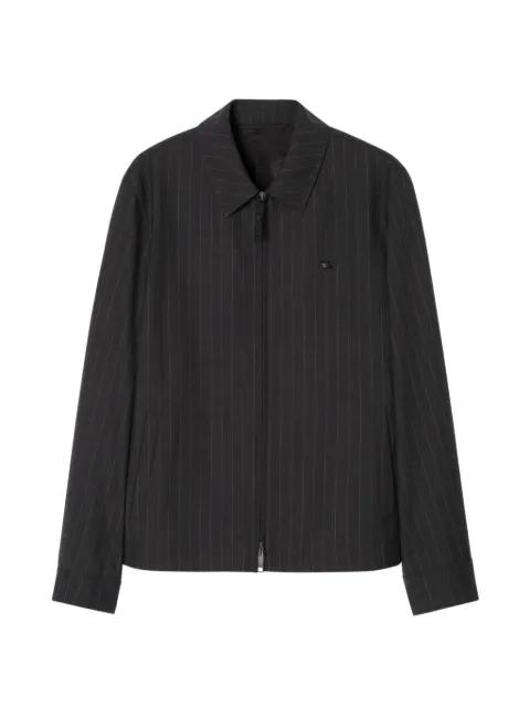 pinstriped wool Bloomsbury harrington jacket by BURBERRY