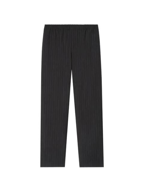 pinstriped wool track pants by BURBERRY