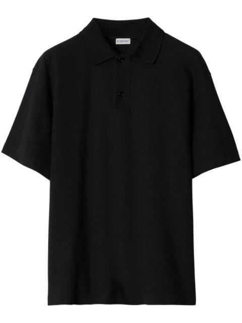 piqué-weave cotton polo shirt by BURBERRY