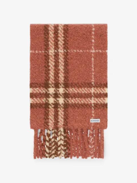 plaid wool tweed scarf by BURBERRY