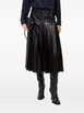pleated leather skirt by BURBERRY