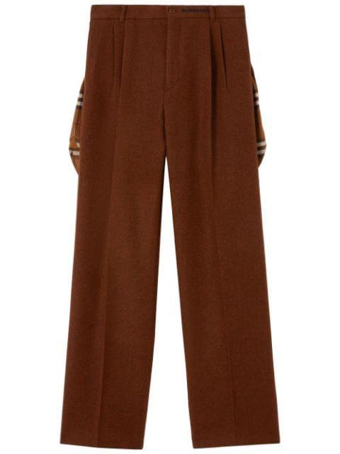 pleated wide-leg trousers by BURBERRY
