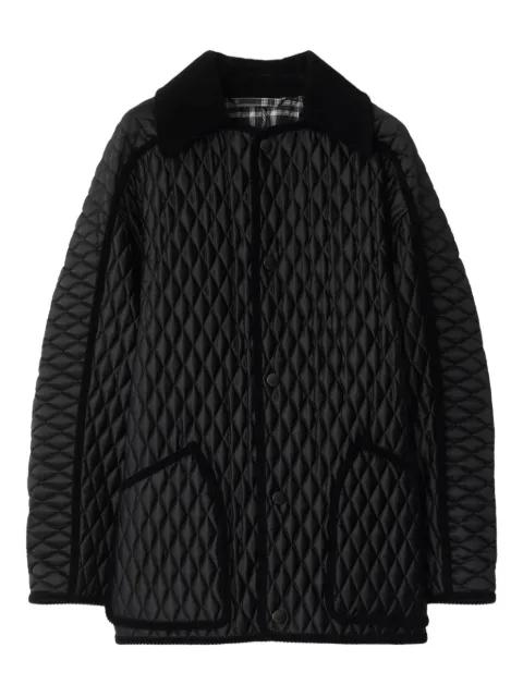 quilted corduroy-trimmed jacket by BURBERRY