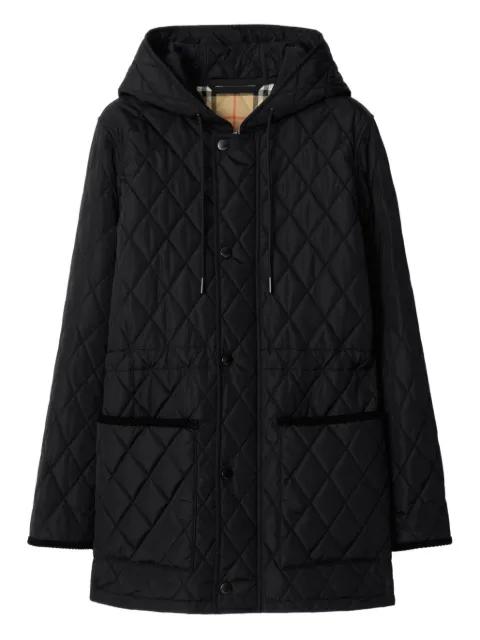 quilted hoodied jacket by BURBERRY