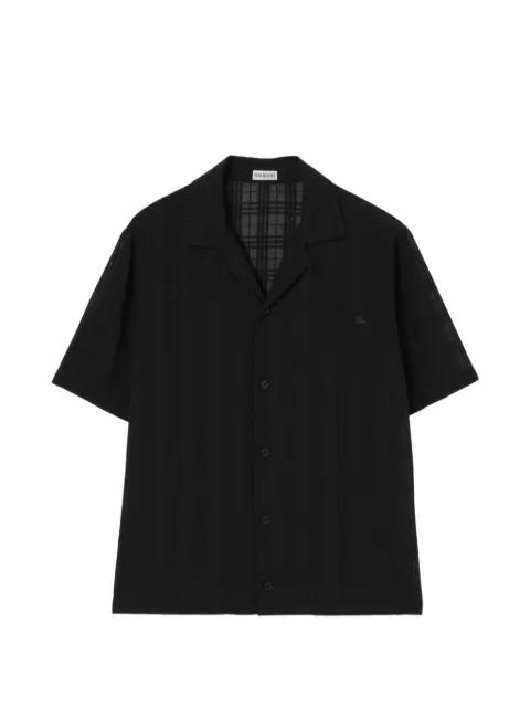 relaxed fit Check cotton voile shirt by BURBERRY