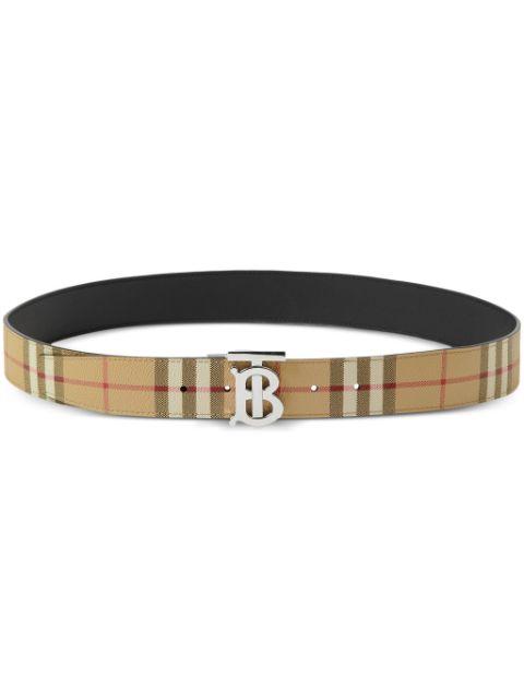 reversible Check TB belt by BURBERRY