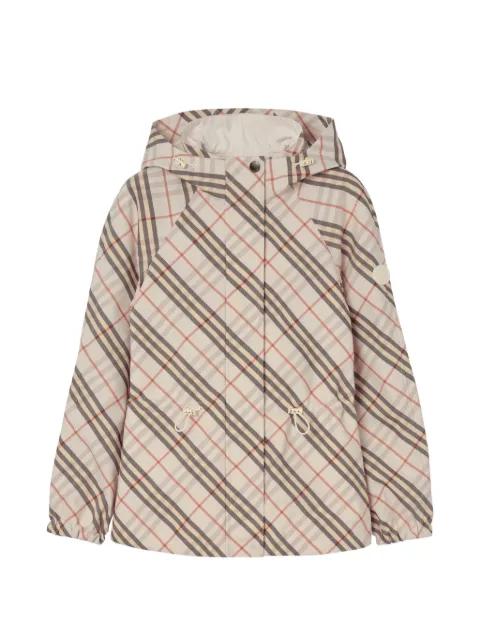 reversible Check hoodied jacket by BURBERRY
