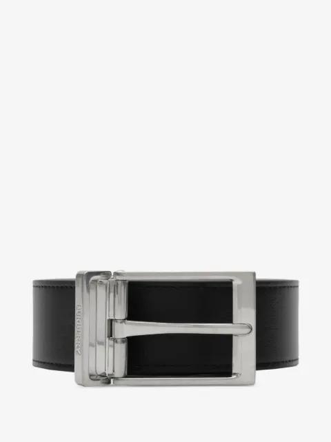 reversible check belt by BURBERRY